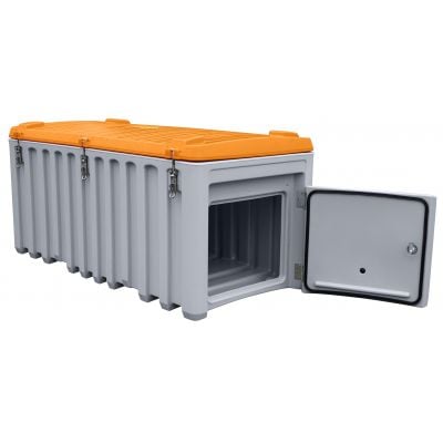 CEMbox 750 l mit Seitentür, grau/orange