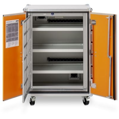 CEMO Akku-Ladeschrank Basic 8/10, 400 V mit Rollen