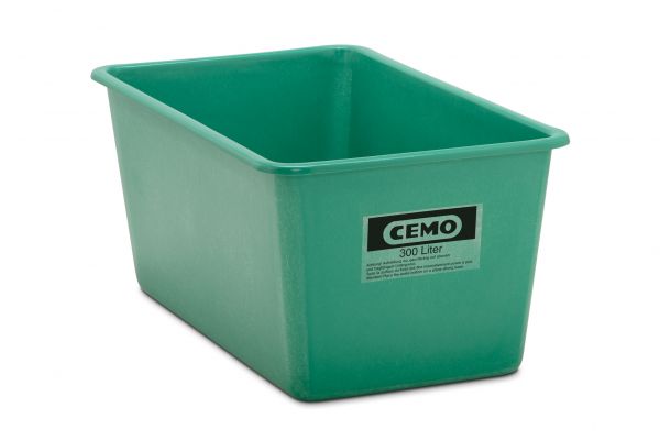 CEMO Rechteckbehälter GFK Kunststoffwanne Lagerwanne Wanne Kiste 300 l Standard 